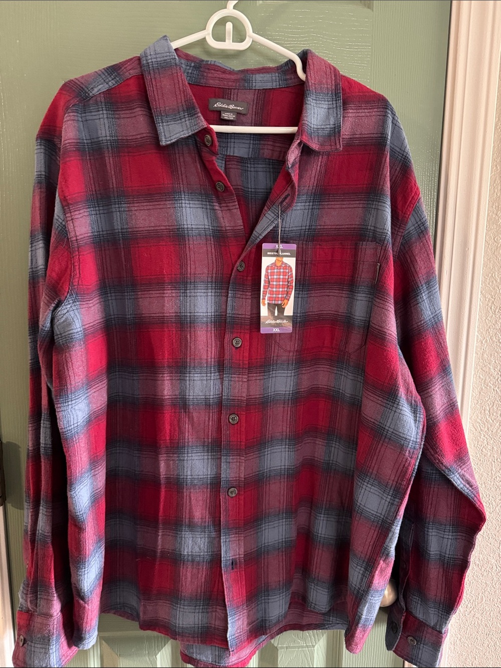 Eddie Bauer Men’s flannel-NWT